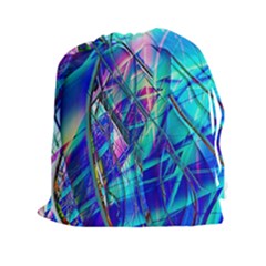 Title Wave, Blue, Crashing, Wave, Natuere, Abstact, File Img 20201219 024243 200 Drawstring Pouch (2xl) by ScottFreeArt