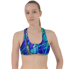 Title Wave, Blue, Crashing, Wave, Natuere, Abstact, File Img 20201219 024243 200 Criss Cross Racerback Sports Bra by ScottFreeArt