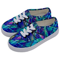 Title Wave, Blue, Crashing, Wave, Natuere, Abstact, File Img 20201219 024243 200 Kids  Classic Low Top Sneakers by ScottFreeArt