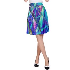 Title Wave, Blue, Crashing, Wave, Natuere, Abstact, File Img 20201219 024243 200 A-line Skirt by ScottFreeArt