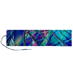 Title Wave, Blue, Crashing, Wave, Natuere, Abstact, File Img 20201219 024243 200 Roll Up Canvas Pencil Holder (l) by ScottFreeArt