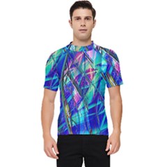 Title Wave, Blue, Crashing, Wave, Natuere, Abstact, File Img 20201219 024243 200 Men s Short Sleeve Rash Guard by ScottFreeArt