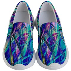 Title Wave, Blue, Crashing, Wave, Natuere, Abstact, File Img 20201219 024243 200 Kids Lightweight Slip Ons by ScottFreeArt