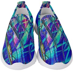 Title Wave, Blue, Crashing, Wave, Natuere, Abstact, File Img 20201219 024243 200 Kids  Slip On Sneakers by ScottFreeArt