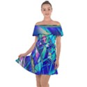 Title Wave, Blue, Crashing, Wave, Natuere, Abstact, File Img 20201219 024243 200 Off Shoulder Velour Dress View1