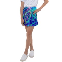 Title Wave, Blue, Crashing, Wave, Natuere, Abstact, File Img 20201219 024243 200 Kids  Tennis Skirt by ScottFreeArt