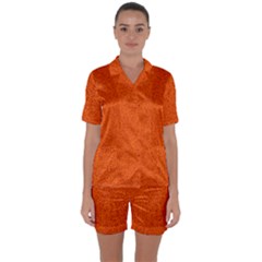 Design A301847 Satin Short Sleeve Pajamas Set