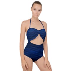 Design B9128364 Scallop Top Cut Out Swimsuit