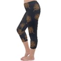 Roses Pattern Black-01 Capri Winter Leggings  View2