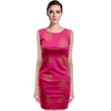 Roses Pattern Pink Color Classic Sleeveless Midi Dress View1