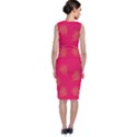 Roses Pattern Pink Color Classic Sleeveless Midi Dress View2