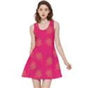 Roses Pattern Pink Color Inside Out Reversible Sleeveless Dress View1