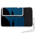 Silhouette Night Scene Cityscape Illustration Pen Storage Case (L) View2