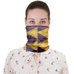 Yellow, Traffic, Cone, Arrow, Cracks, Asphalt  Face Covering Bandana (adult) by ScottFreeArt