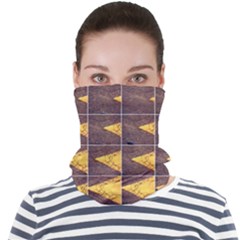 Yellow, Traffic, Cone, Arrow, Cracks, Asphalt  Face Seamless Bandana (adult) by ScottFreeArt