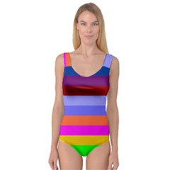 Stripes Princess Tank Leotard 