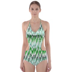 Paper African Tribal Cut-out One Piece Swimsuit by Mariart