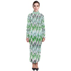 Paper African Tribal Turtleneck Maxi Dress