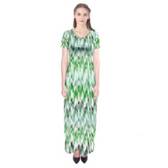 Paper African Tribal Short Sleeve Maxi Dress by Mariart