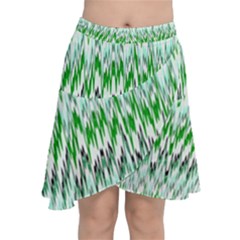 Paper African Tribal Chiffon Wrap Front Skirt