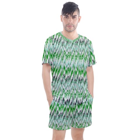 Paper African Tribal Men s Mesh Tee And Shorts Set by Mariart