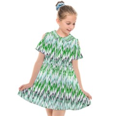 Paper African Tribal Kids  Short Sleeve Shirt Dress