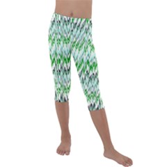 Paper African Tribal Kids  Lightweight Velour Capri Leggings 