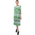 Paper African Tribal Ruffle End Midi Chiffon Dress View1