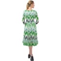 Paper African Tribal Ruffle End Midi Chiffon Dress View2