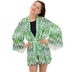 Paper African Tribal Long Sleeve Kimono