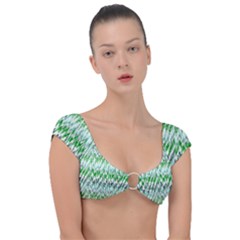 Paper African Tribal Cap Sleeve Ring Bikini Top