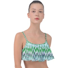 Paper African Tribal Frill Bikini Top by Mariart