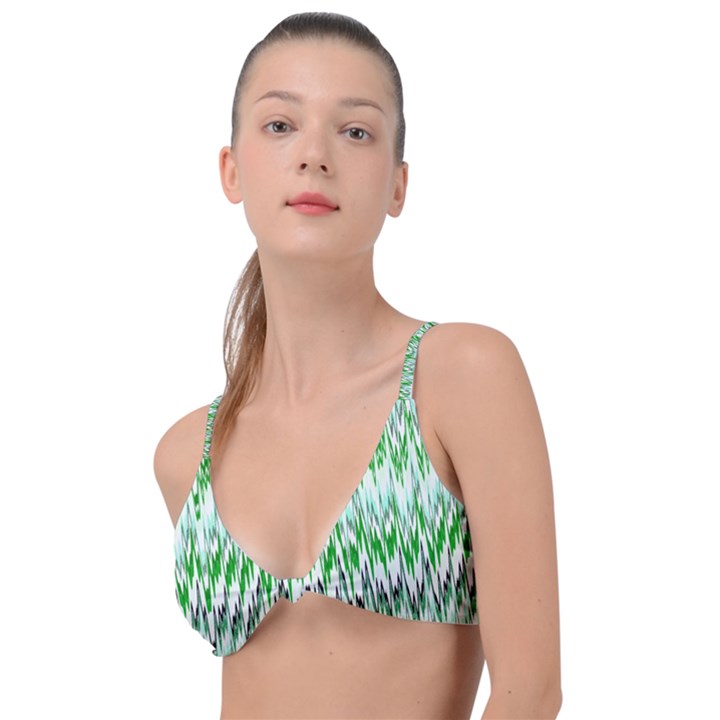 Paper African Tribal Knot Up Bikini Top