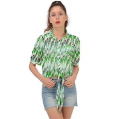 Paper African Tribal Tie Front Shirt 