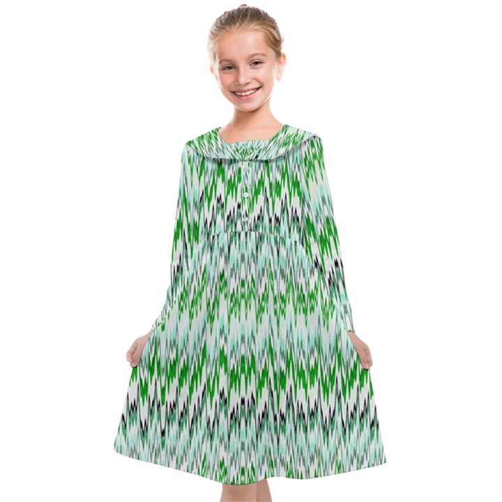 Paper African Tribal Kids  Midi Sailor Dress