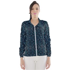 Fancy Stone Mosaic Print Pattern Women s Windbreaker by dflcprintsclothing