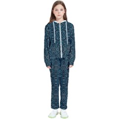 Fancy Stone Mosaic Print Pattern Kids  Tracksuit by dflcprintsclothing