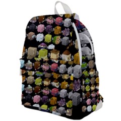 Glitch Glitchen Npc Cubimals Pattern Top Flap Backpack by WetdryvacsLair