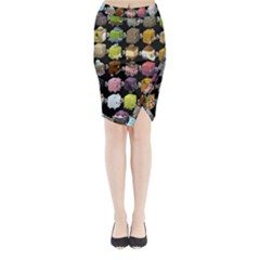 Glitch Glitchen Npc Cubimals Pattern Midi Wrap Pencil Skirt by WetdryvacsLair