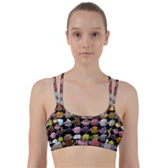 Glitch Glitchen Npc Cubimals Pattern Line Them Up Sports Bra by WetdryvacsLair