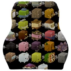 Glitch Glitchen Npc Cubimals Pattern Car Seat Velour Cushion  by WetdryvacsLair