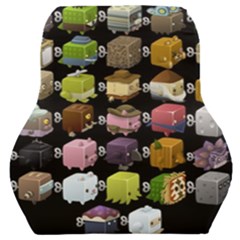 Glitch Glitchen Npc Cubimals Pattern Car Seat Back Cushion 