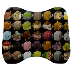 Glitch Glitchen Npc Cubimals Pattern Velour Head Support Cushion by WetdryvacsLair