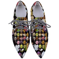 Glitch Glitchen Npc Cubimals Pattern Pointed Oxford Shoes by WetdryvacsLair