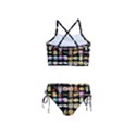 Glitch Glitchen Food Pattern One Girls  Tankini Swimsuit View2