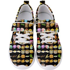 Glitch Glitchen Food Pattern One Men s Velcro Strap Shoes by WetdryvacsLair