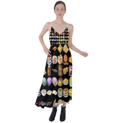 Glitch Glitchen Food Pattern One Tie Back Maxi Dress by WetdryvacsLair