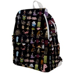 Glitch Glitchen Npc Animals And Characters Pattern Top Flap Backpack by WetdryvacsLair