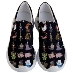 Glitch Glitchen Npc Animals And Characters Pattern Women s Lightweight Slip Ons by WetdryvacsLair