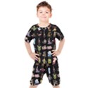 Glitch Glitchen Npc Animals And Characters Pattern Kids  Tee and Shorts Set View1